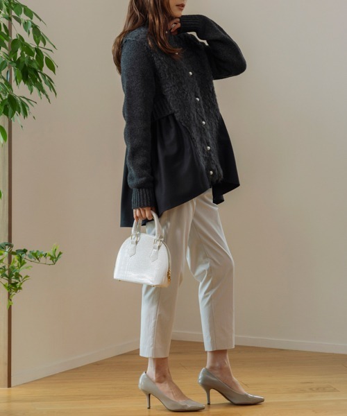 「Sono」 ニットカーディガン F チャコールグレー レディース_画像5