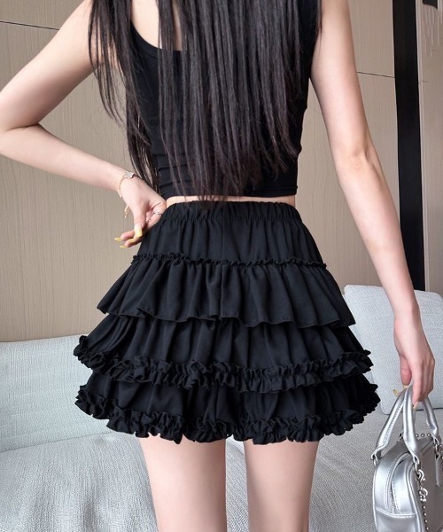 RosyMonster⭐︎hem frill skirt⭐︎ フリルミニスカート Beststore（ベストストア） スカート 「美脚見え」ボリュームフリル