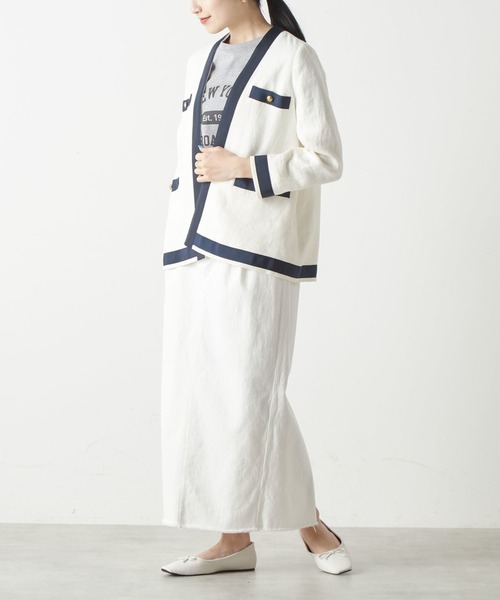 「Liesse」 デニムスカート S インディゴブルー レディース_画像4