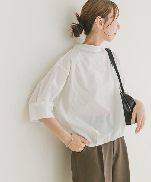 「ITEMS URBANRESEARCH」 半袖ブラウス FREE ブルー レディース_画像3