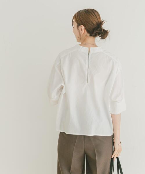 「ITEMS URBANRESEARCH」 半袖ブラウス FREE ブルー レディース_画像4