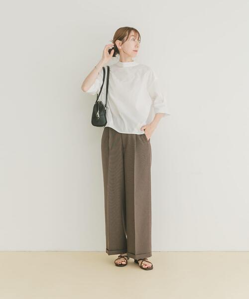 「ITEMS URBANRESEARCH」 半袖ブラウス FREE ブルー レディース_画像5