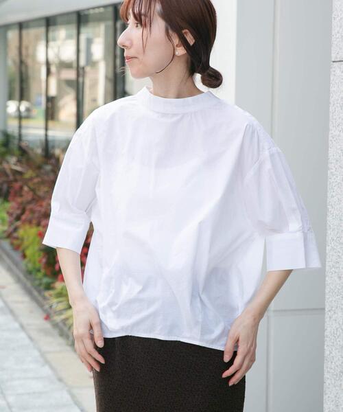 「ITEMS URBANRESEARCH」 半袖ブラウス FREE ブルー レディース_画像7