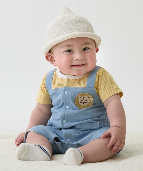 petit main ベビー服 ロンパース サロペットカバーオール : ZOZOTOWN 