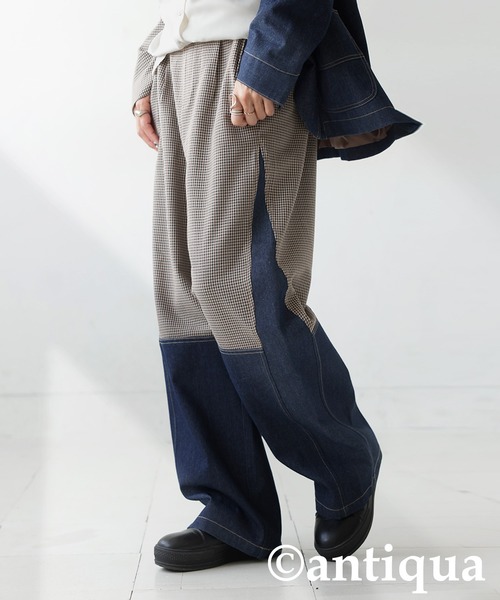 「antiqua」 デニムパンツ LARGE ブルー系その他 レディース_画像2