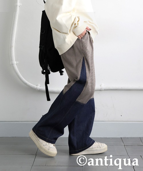 「antiqua」 デニムパンツ LARGE ブルー系その他 レディース_画像5