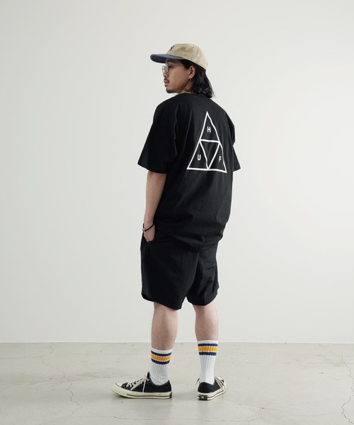 「HUF」 半袖Tシャツ X-LARGE ブラック メンズ_画像4