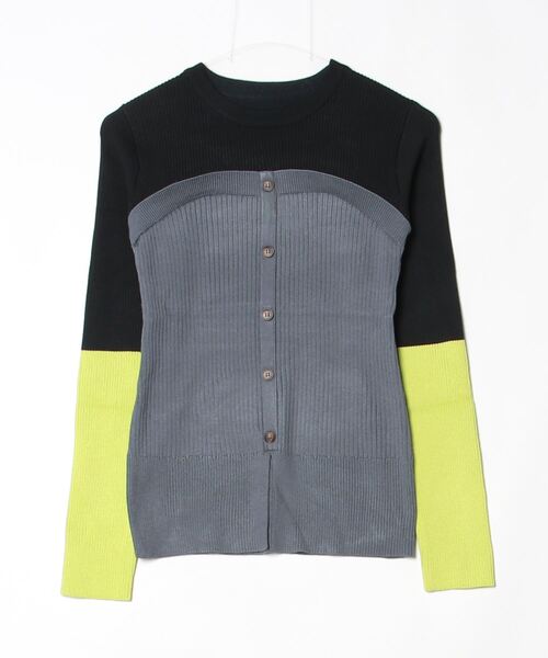 「terrace」 ニットカーディガン MEDIUM シルバー レディース_画像2