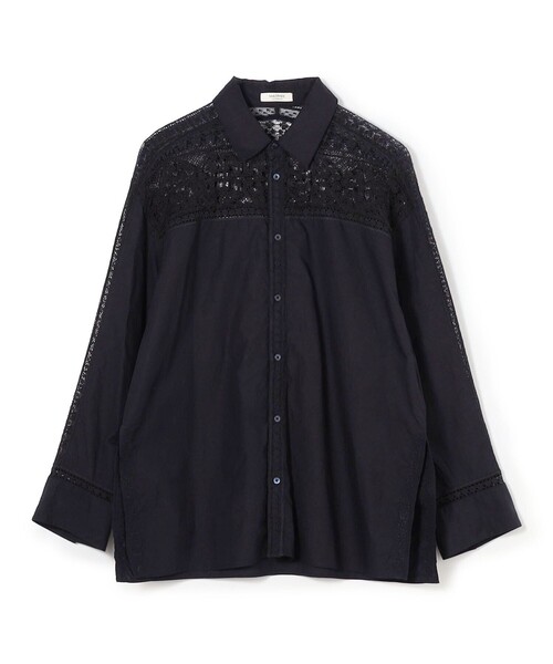 MACPHEE★ブラウス MACPHEE（マカフィー） ブラウス シャツ スーピマコットン レース