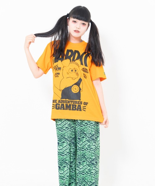 tシャツ ガンバの冒険(がんばり屋のガンバオレンジ)-復刻版- メンズ