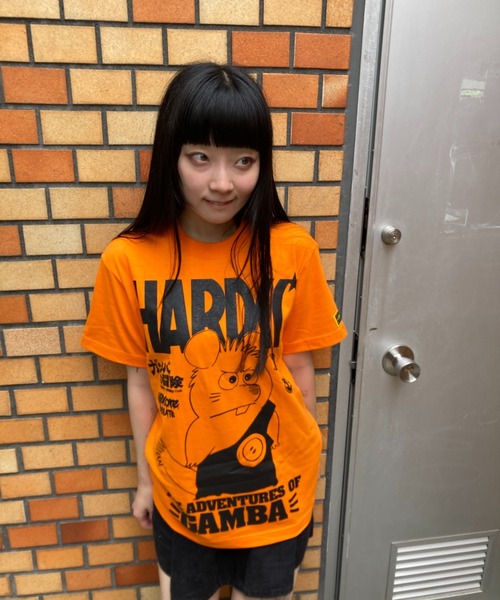 tシャツ ガンバの冒険(がんばり屋のガンバオレンジ)-復刻版- メンズ