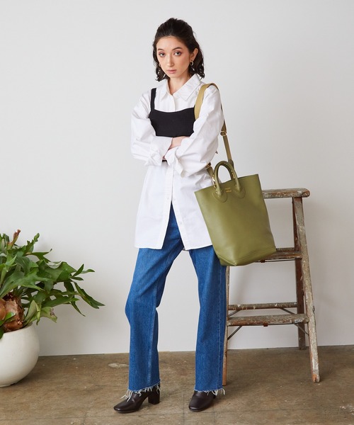 「YOUNG&OLSEN The DRYGOODS STORE」 2WAYバッグ FREE ベージュ レディース_画像9