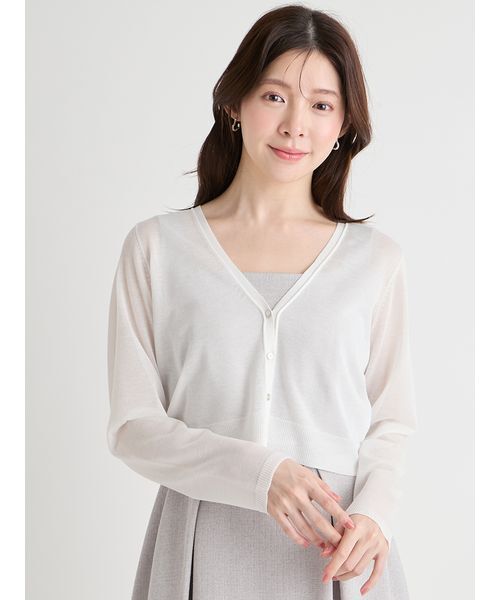 「CELFORD」 ニットカーディガン F ミント レディース_画像9
