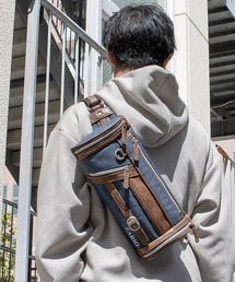 ZARIO ウエストポーチ ヴィンテージ風ドラム型ボディバッグ