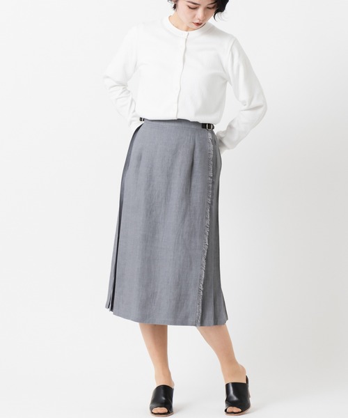 O'NEIL of DUBLIN（オニールオブダブリン） スカート ミモレ丈 リネン