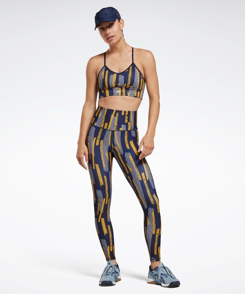 Reebok キレイフィット オールオーバー プリント タイツ