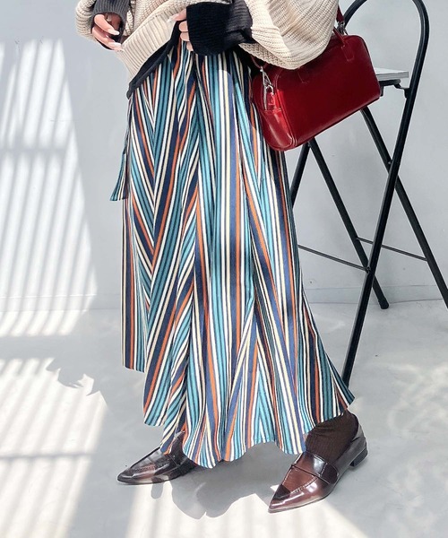 【新品未使用】ターコイズ 刺繍 マキシ丈 ロングスカート ０ AS KNOW スカートベルト付ボリュームロングスカート : ZOZOTOWN Yahoo