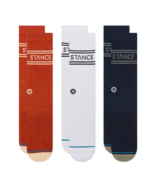 ※ほぼ未使用‼︎早い者勝ち!【WELL STACNE】ウェルスタンス STANCE 靴下 「STANCE/スタンス」BASIC 3 PACK CREW/ギフトにも