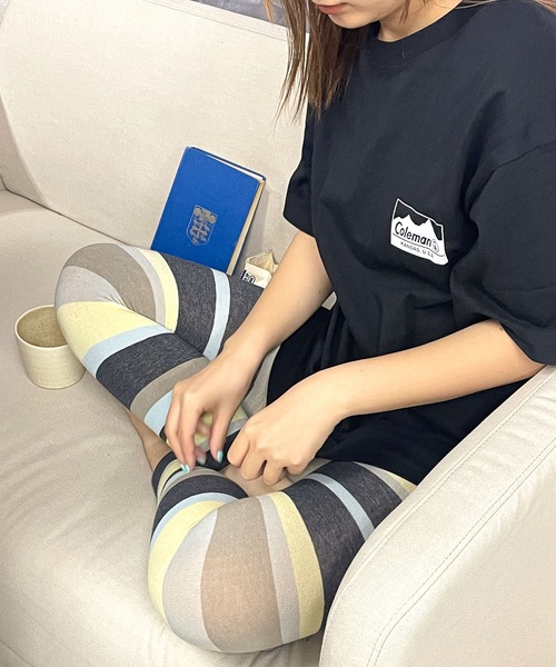 Healthknit（ヘルスニット） レギンス スパッツ 「 」ボーダーレギンス