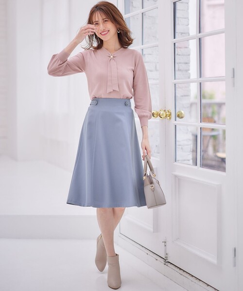 ANY SIS（エニィスィス） スカート 「AIコラボ」サイドボタンフレア