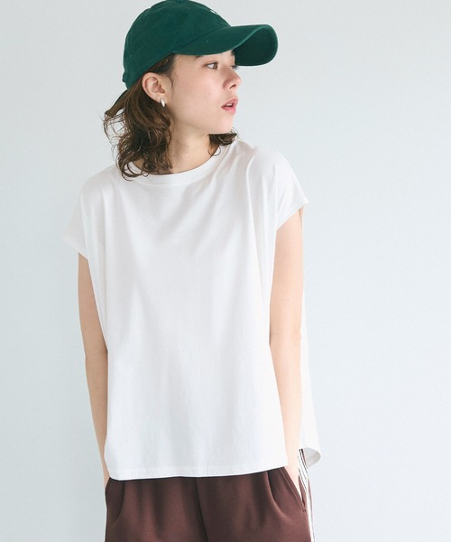 coca tシャツ フレンチスリーブテールカットTシャツ レディース