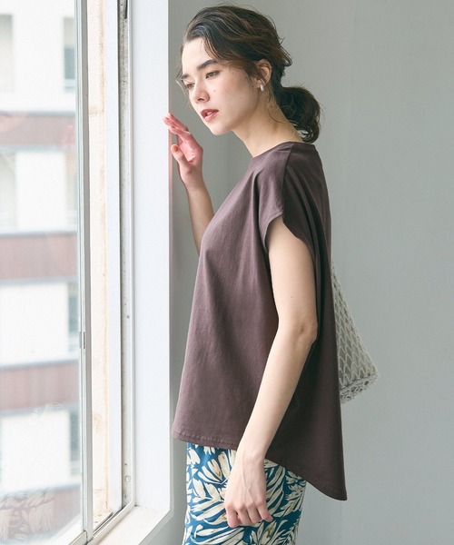 tシャツ フレンチスリーブTシャツ レディース f5580-230703-01.jpg