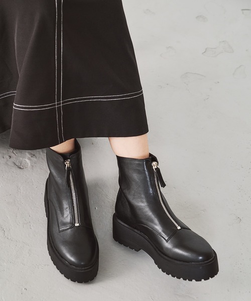 ジップブーツ SHAKA フロントジップブーツ TREK ZIP BOOTIE AT メンズ