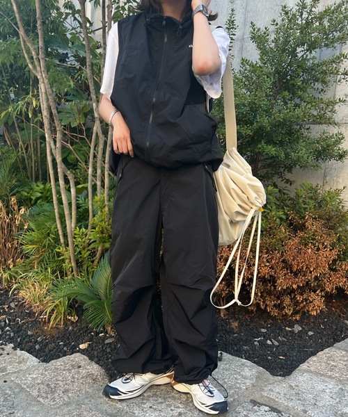 パンツ 膝タック入りナイロンパンツ レディース メンズ : ZOZOTOWN
