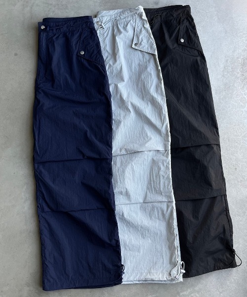 パンツ 膝タック入りナイロンパンツ レディース メンズ : ZOZOTOWN