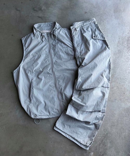 パンツ 膝タック入りナイロンパンツ レディース メンズ : ZOZOTOWN