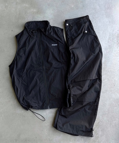 パンツ 膝タック入りナイロンパンツ レディース メンズ : ZOZOTOWN