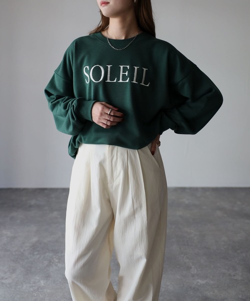 Riberry スウェット SOLEIL刺繍トレーナー : ZOZOTOWN Yahoo!店