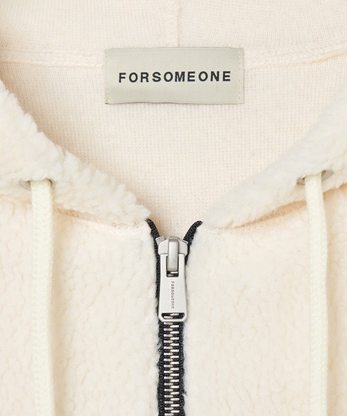 トップス FORSOMEONE MOUT ZIPUP HOODIE FORSOMEONE パーカー SHERPA FLEECE ZIP HOODIE メンズ