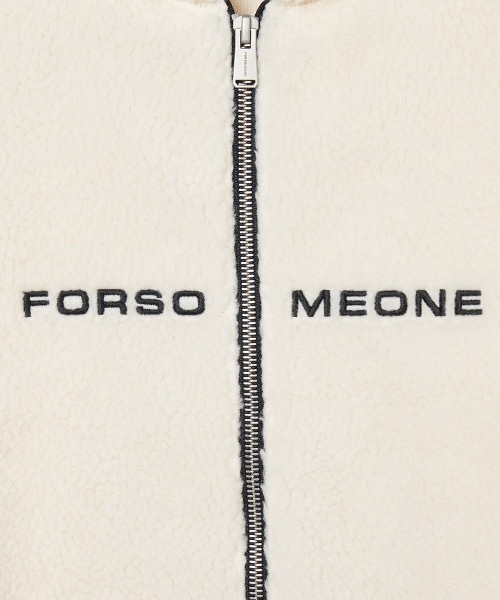 FORSOMEONE パーカー SHERPA FLEECE ZIP HOODIE メンズ
