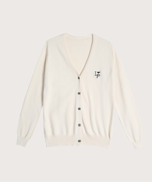 カーディガン LA POMME petit Icon Cardigan Ivory レディース