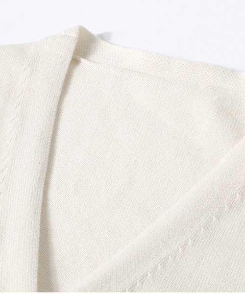 カーディガン LA POMME petit Icon Cardigan Ivory レディース 予約商品・LA POMME petit Icon Cardigan Ivory