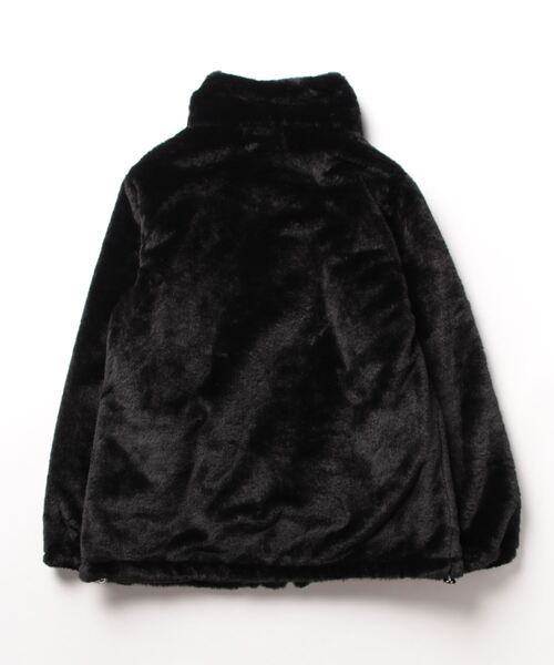 ブルゾン アウター スタンドカラー ボアファーブルゾン レディース