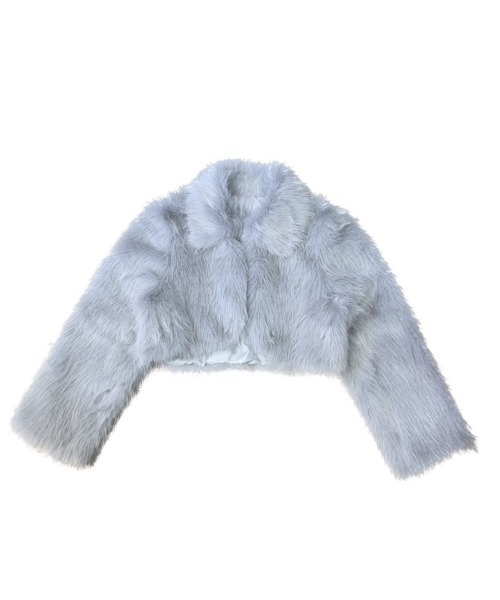 XU コート アウター 「XU」cropped fur jacket / 「エックスユー