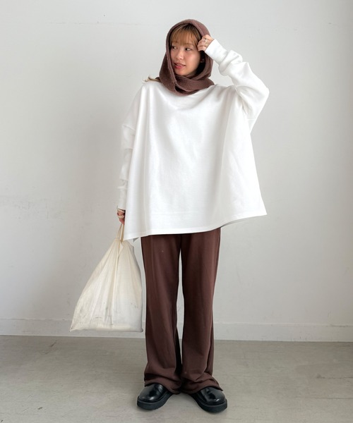 PICHI tシャツ 裏起毛ドルマンロンTee レディース : ZOZOTOWN Yahoo!店