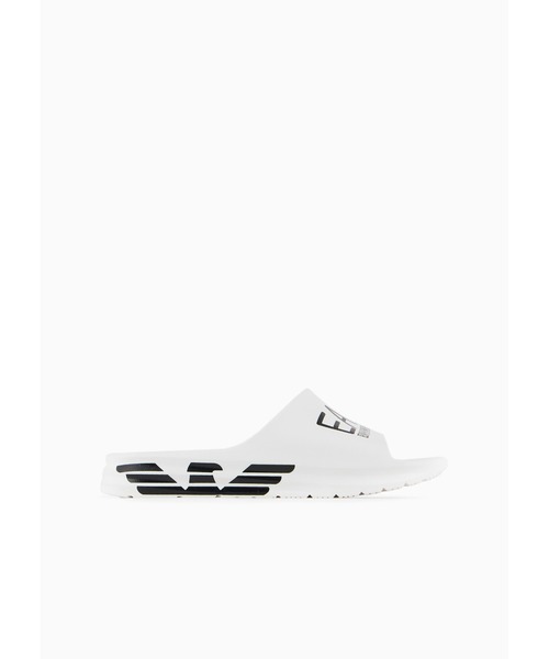 EA7 EMPORIO ARMANI ロゴ Crusher Distanceスライド サンダル Crusher Distance slides with oversized logo | EA7
