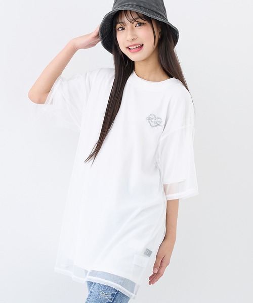 BISKEE tシャツ チュールTシャツ＆ビッグTシャツセット(140cm〜160cm