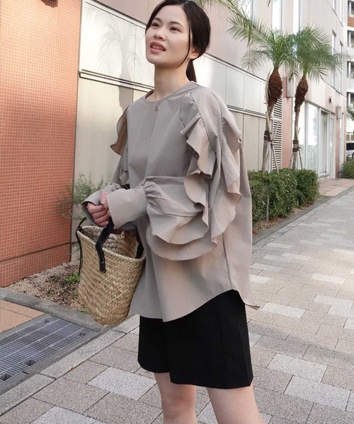 Sono フリル裾UVカットパーカー　ラッシュガード KOBE LETTUCE ラッシュガード レディース 長袖 uvカットパーカー