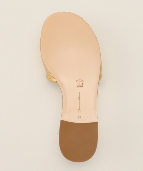 IENA サンダル GIANVITO ROSSI/ジャンヴィト ロッシ METAL FLAT 