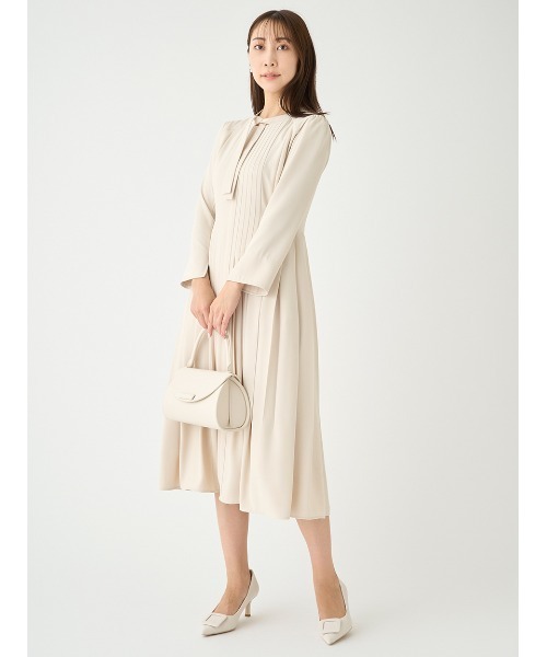 CELFORD」 長袖ワンピース 38 ライトベージュ レディース : 84597822  