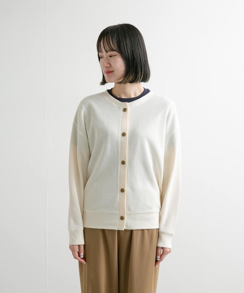 URBAN RESEARCH DOORS カーディガン タックフライスカーディガン