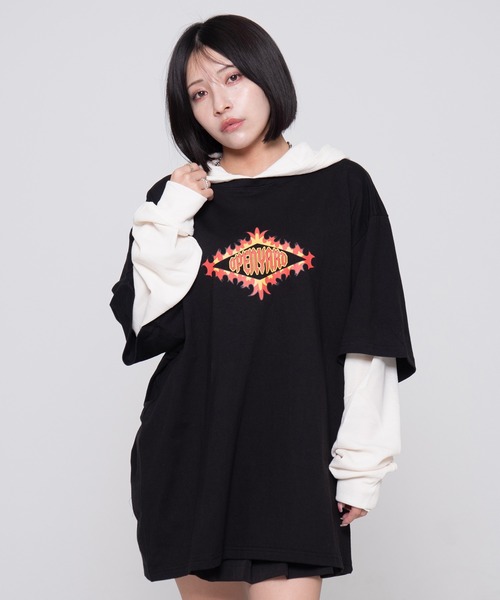 tシャツ Tシャツ 「OY/オーワイ」 WAFFLE LAYERED HOODED LONG SLEEVE  