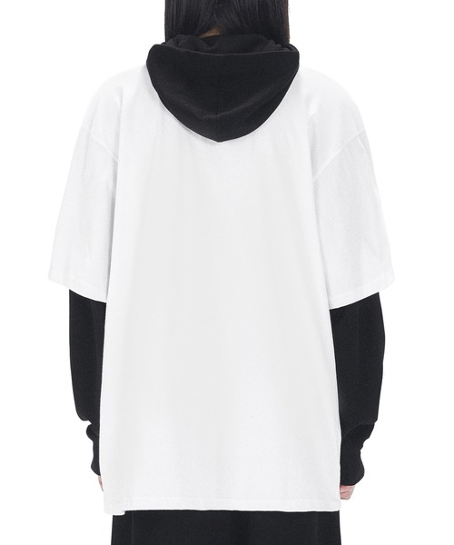 tシャツ 「OY/オーワイ」 WAFFLE LAYERED HOODED LONG SLEEVE/フード レイヤードロングスリーブ レディース メンズ OY tシャツ 「OY/オーワイ」 WAFFLE LAYERED HOODED LONG SLEEVE