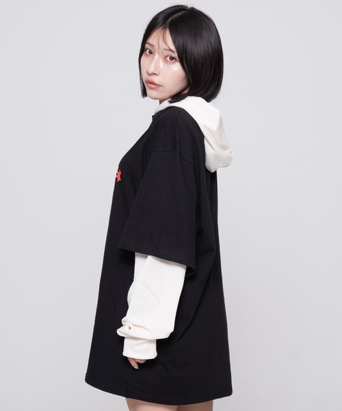 OY tシャツ 「OY/オーワイ」 WAFFLE LAYERED HOODED LONG SLEEVE