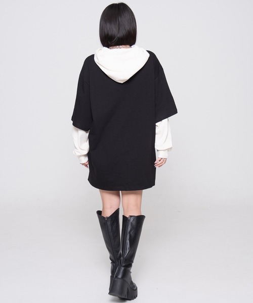 OY tシャツ 「OY/オーワイ」 WAFFLE LAYERED HOODED LONG SLEEVE