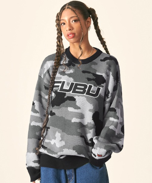FUBU（フブ） セーター ニット ブランド ロゴ オーバーサイズ アメカジ